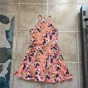 Floral fit and flare dress